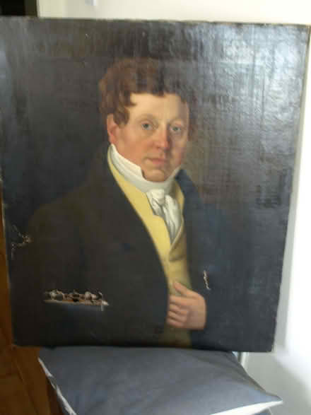 Photo of free Damaged oil painting by E.W. Gill. (Shobdon LD8) #1