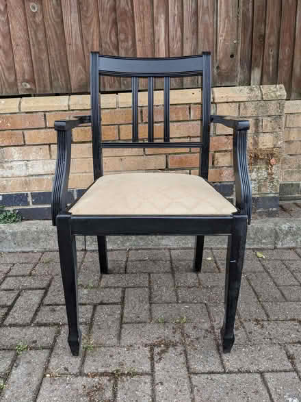 Photo of free Vintage Wooden Chair with Cushion (PL4) #1
