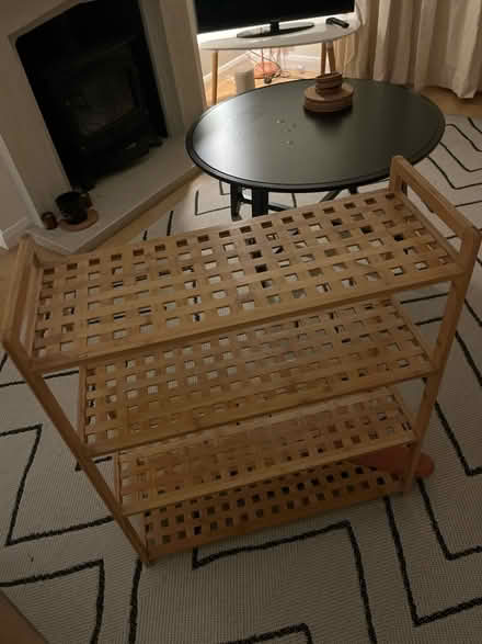 Photo of free 4 layer wooden shoe rack (Islington N1) #2