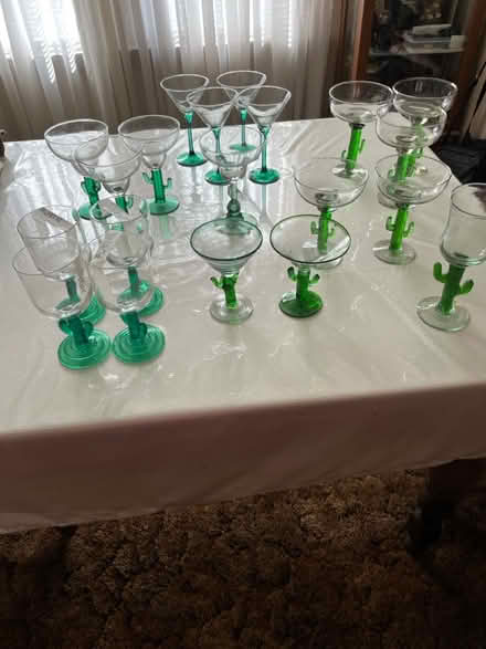 Photo of free Green stem cocktail glasses (Niles) #1