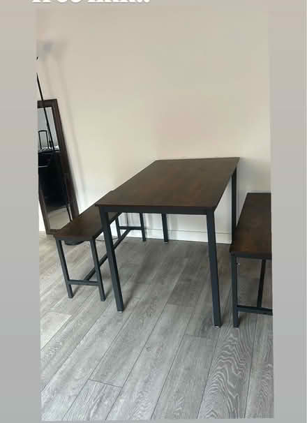 Photo of free Table with two benches (South Woodford E18) #1
