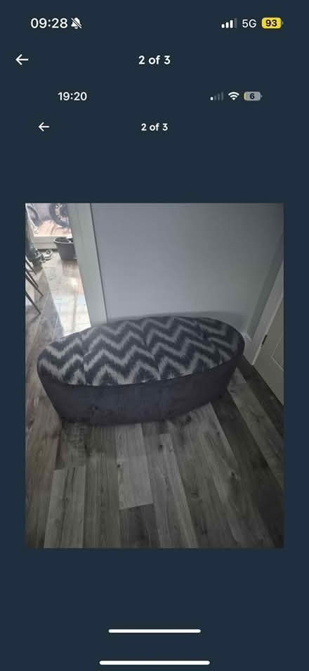 Photo of free Large/Oversize 1 Seater & Footstool (Bangor BT19) #1