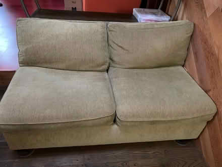 Photo of free Sofa couch + cuddler (Milwaukie on Aldercrest Rd) #1