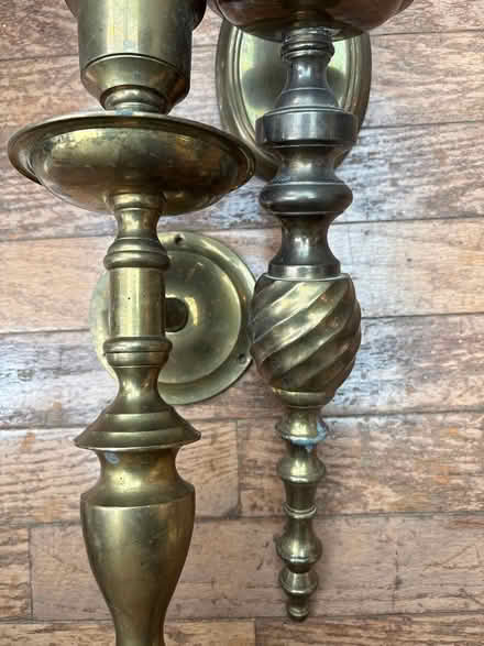 Photo of free brass wall candle holders (Columbia Heights) #2