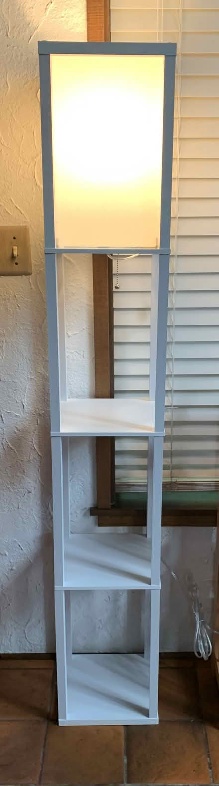 Photo of free White floor lamp with 3 shelves (Milwaukie on Aldercrest Rd) #1