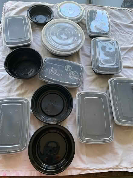 Photo of free Black takeout containers (Royal York and Bloor) #1