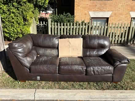 Photo of free Sectional Sofa Faux Leather (Ohio City - Waco Ct Wst of W30) #1