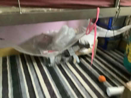 Photo of free High up single child’s metal bed (Brampton S40) #4