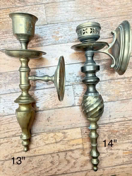 Photo of free brass wall candle holders (Columbia Heights) #1