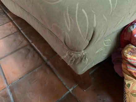 Photo of free Green chaise couch sofa (Milwaukie on Aldercrest Rd) #2