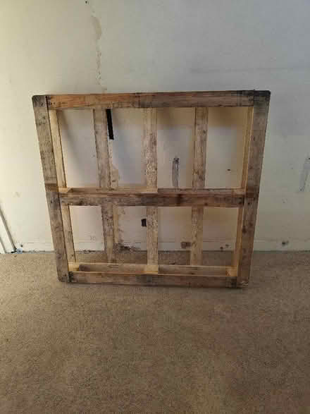 Photo of free Wooden pallet 1,5m x 1,5m (Woking GU22) #1
