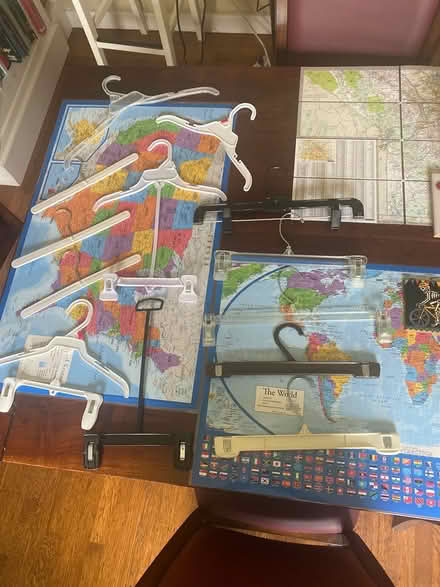 Photo of free a dozen plastic hangers (Berkeley) #1