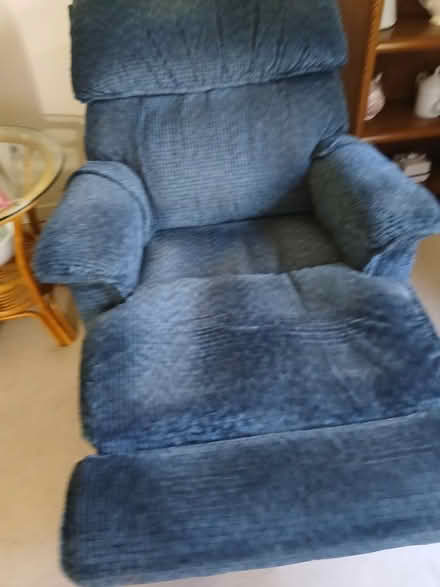 Photo of free Recliner blue chair (Meadowvale and 401 area) #2