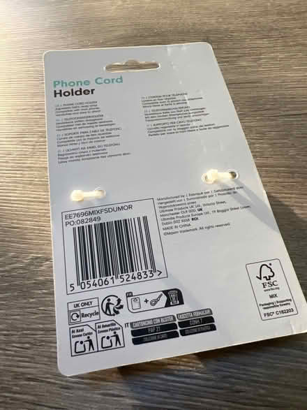 Photo of free Maxim Phone Cord Holder. Still in original Packaging. (Southsea PO4) #4