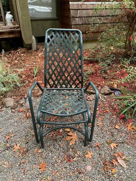 Photo of free Patio chair - rocking chair (Milwaukie on Aldercrest Rd) #1
