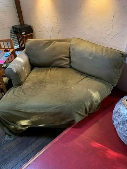 Photo of free Sofa couch + cuddler (Milwaukie on Aldercrest Rd) #2