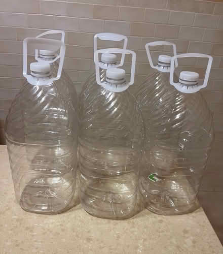 Photo of free 6 sturdy gallon plastic jugs(empty) (Southampton) #1