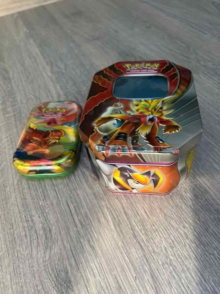 Photo of free 2 Empty Pokemon Trading Card Game Tins. (Southsea PO4) #1