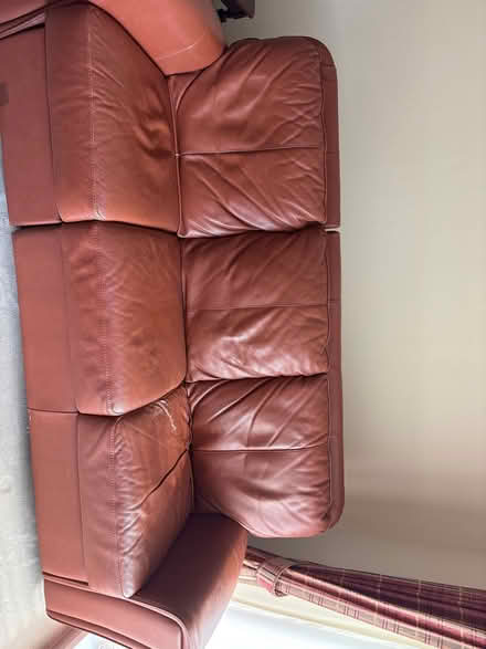 Photo of free 2and 3seater leather sofa made in Italy (Staples Corner NW9) #1