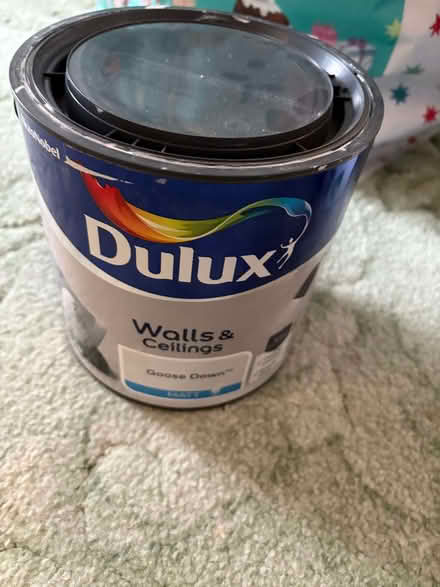 Photo of free 3/4 2.5L Can of Dulux Goose Down (light grey) Paint (Longfleet BH15) #1