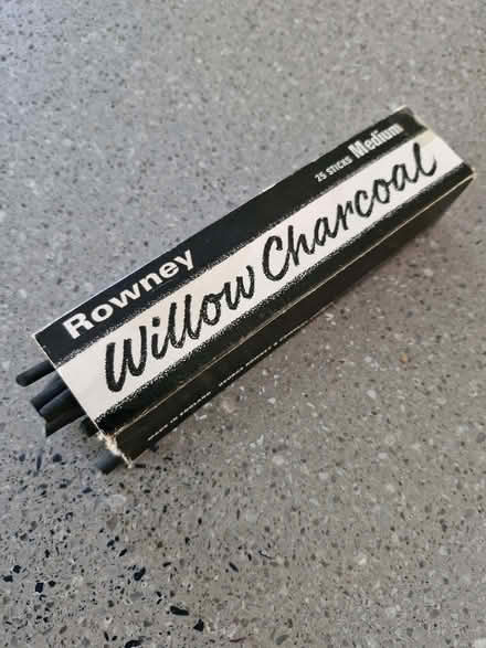 Photo of free Almost full box of artist's charcoal (Skipton BD23) #1