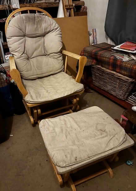 Photo of free Nursing rocking chair and stool (SE24) #3