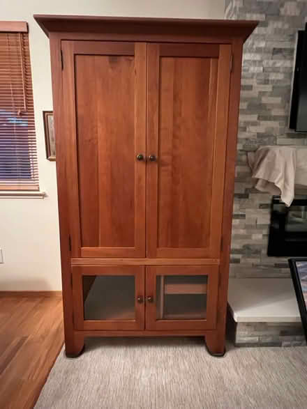 Photo of free Cherry wood media armoire (Diablo View townhomes Martinez) #1