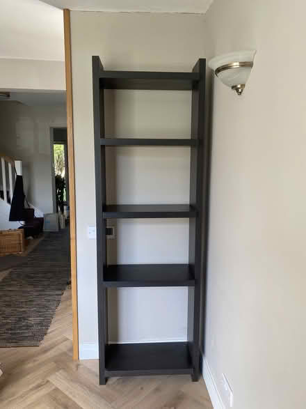 Photo of free Habitat shelving unit - black (Cobham, KT11) #3