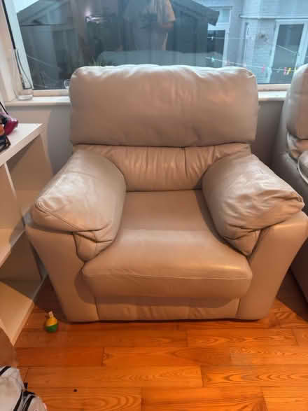 Photo of free Single seat leather couch (Dundrum) #2