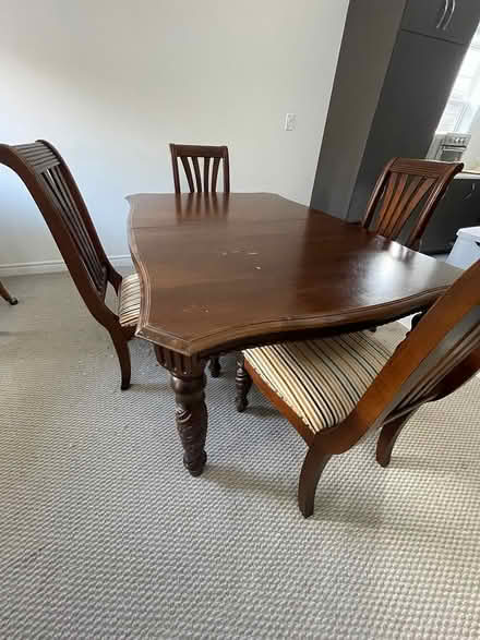Photo of free Wood Dining Room Table and Chairs (Port Hope) #3