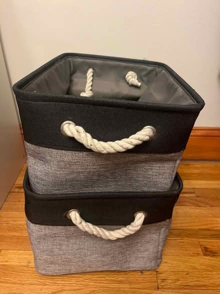 Photo of free 2 Collapsible Storage Bins (Upper West Side) #1