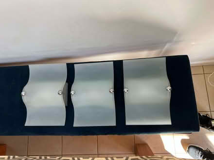 Photo of free 3 Frosted-Glass Wall Lights with Bulbs - all to go together (Raynes Park SW20) #2