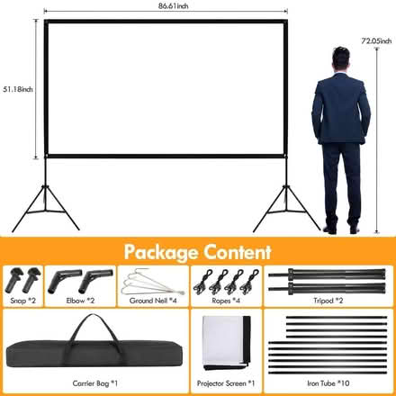 Photo of Wide screen projector screen (KT6 Surbiton) #1