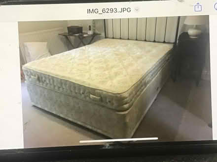 Photo of free 6 ft 6inch bed base and header board (Scotton HG5) #1