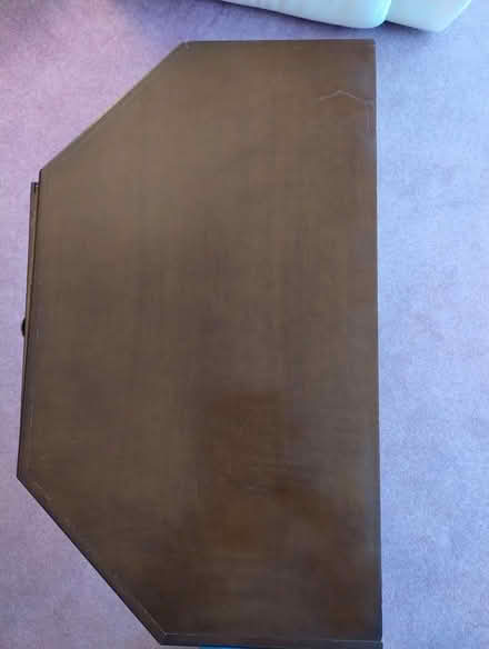 Photo of free Small dark wood table with drawer (B91 - Central Solihull) #1