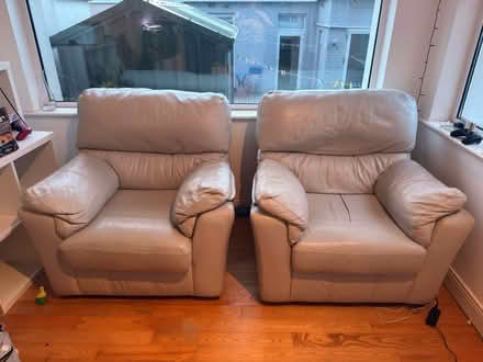 Photo of free Single seat leather couch (Dundrum) #1