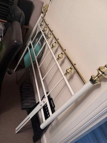 Photo of free Double metal headboard (Rushall WS4) #1