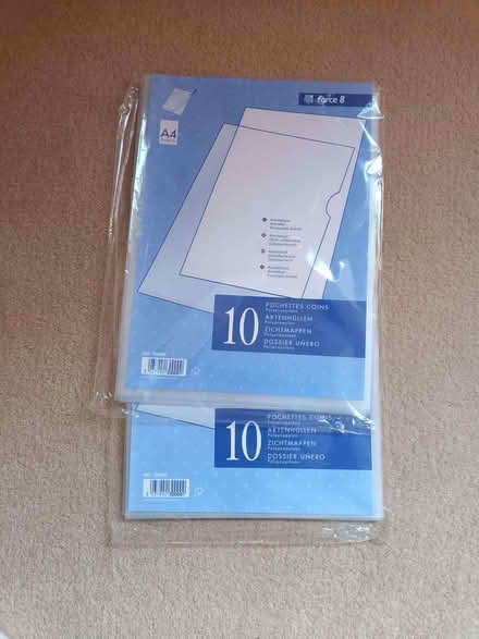 Photo of free Plastic A4 pouches (Fareham PO16) #1