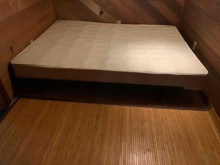 Photo of free Metal bed frame + queen boxspring (Milwaukie on Aldercrest Rd) #3