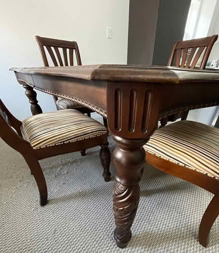 Photo of free Wood Dining Room Table and Chairs (Port Hope) #2