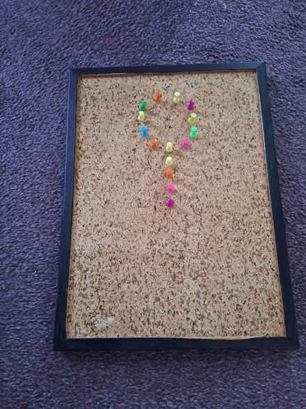 Photo of free Hanging Cork board & pins (Harefield SO19) #1