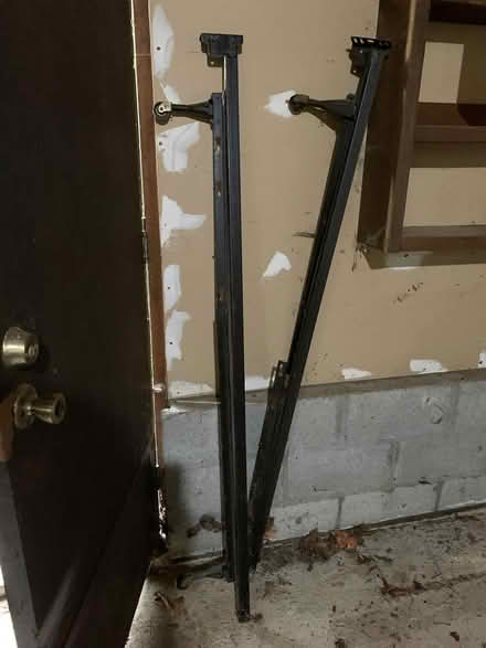 Photo of free Metal bed frame + queen boxspring (Milwaukie on Aldercrest Rd) #1