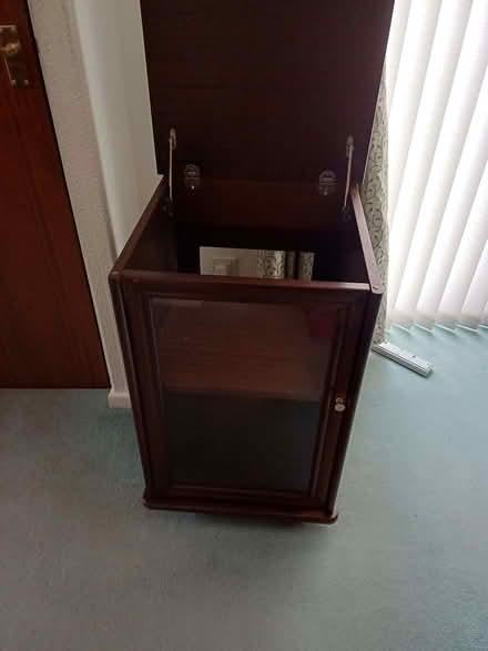 Photo of free Mahogany coloured cupboard with glass door. (Owlthorpe S20) #2