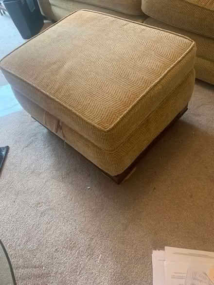 Photo of free sofa, pouffe and one chair (Didsbury M20) #1
