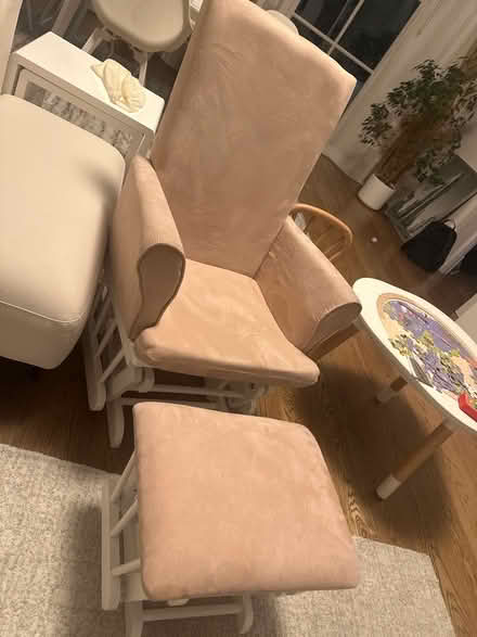 Photo of free Rocking / breastfeeding chair and footstall (South Kensington SW7) #1