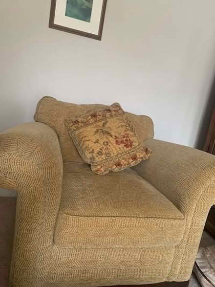 Photo of free sofa, pouffe and one chair (Didsbury M20) #2