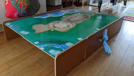 Photo of free Child's Brio trainset board with storage drawers (Burnage M14) #1