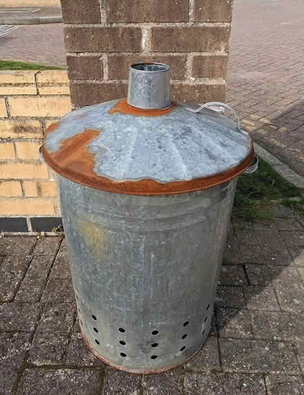 Photo of free Galvanised Incinerator Bin 80L (PL4 Greenbank.) #1