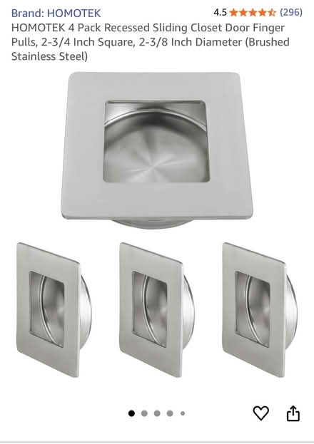 Photo of free Sliding Closet Door Finger Pulls (Erin Mills&QEW) #1