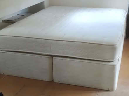 Photo of free 5' divan base and mattress (Whiteway GL6) #1